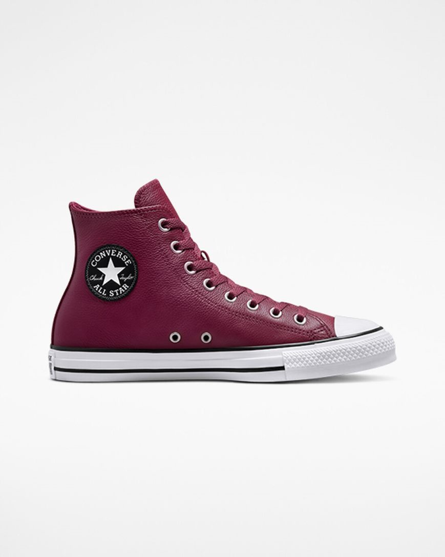 Zapatillas Altas Converse Chuck Taylor All Star Cuero Hombre Rosas | PE L4W70P